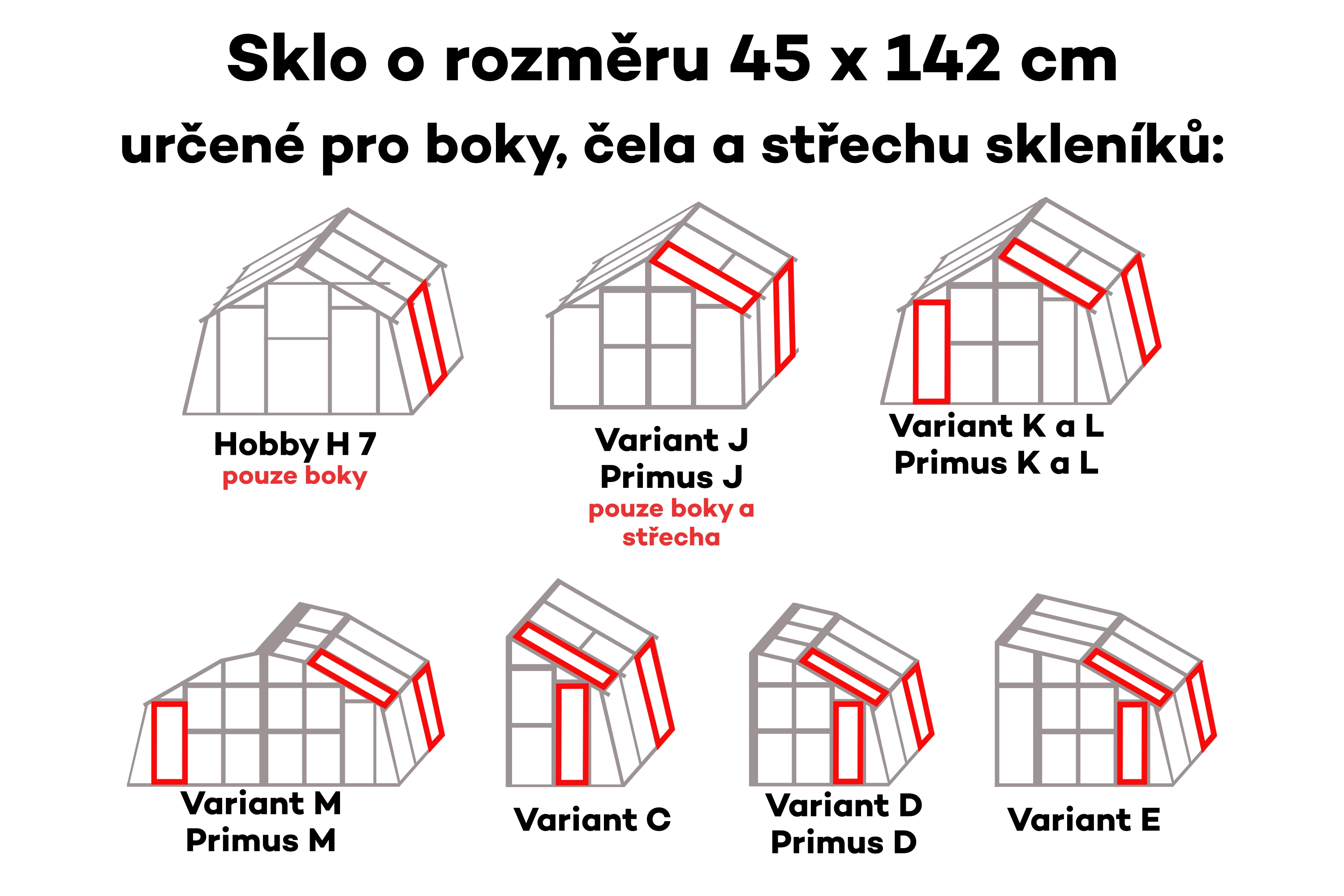 Sklo rozptylové 45 × 142 cm