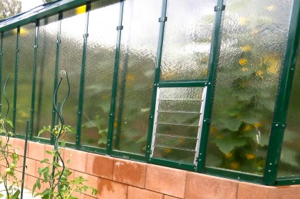 Boční lamelové okno pro skleník Primus