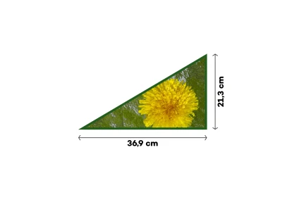 Sklo rozptylové (levé) 36,9 × 21,3 cm