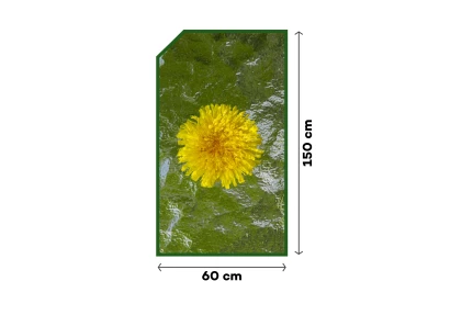 Sklo rozptylové (s úkosem, levé) 60 × 150 cm